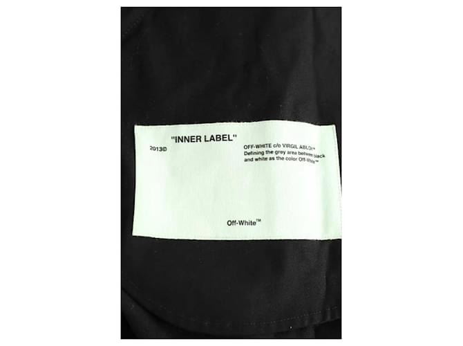 Off White Gabardina negra Negro - vista 5