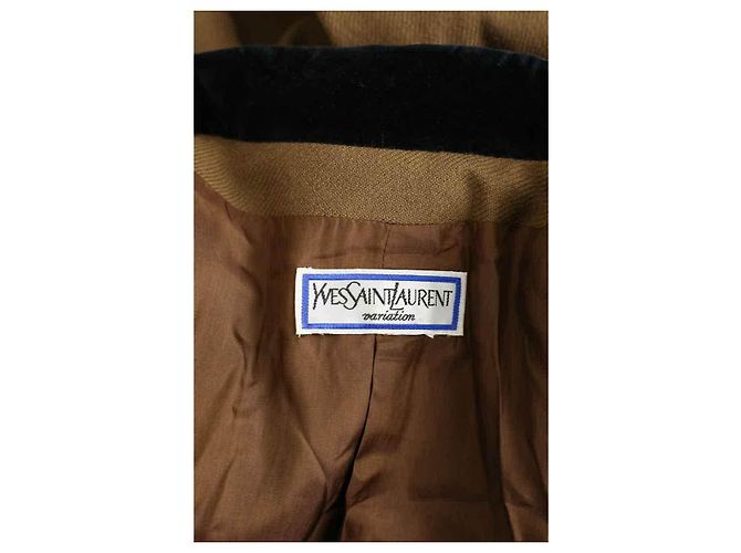 Yves Saint Laurent Blazer camel Cammello - vista 5