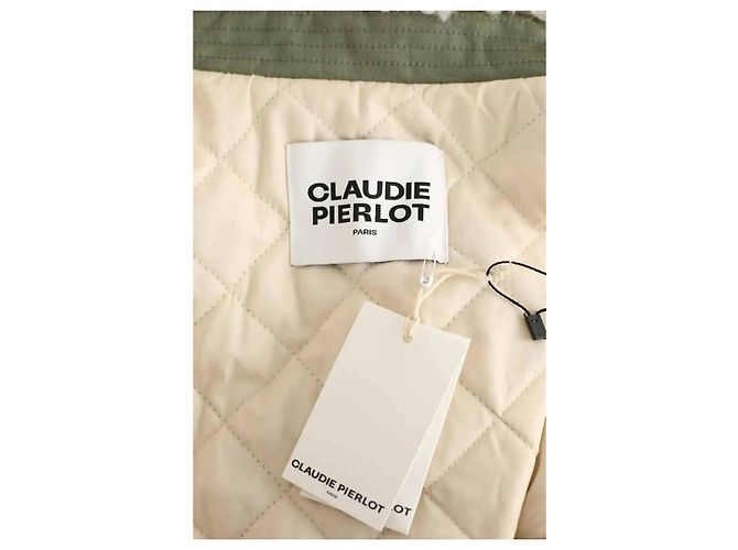Parka Claudie Pierlot in cotone khaki - vue 5