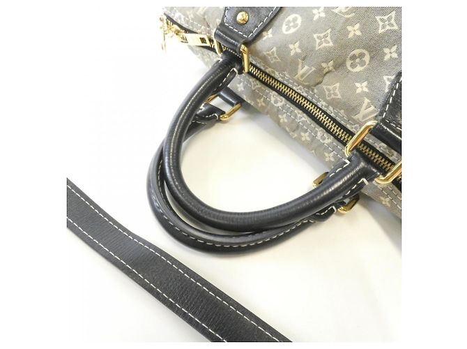 Borsa Boston Bandoliera Speedy Monogram Idylle Louis Vuitton Nero Blu - vista 6