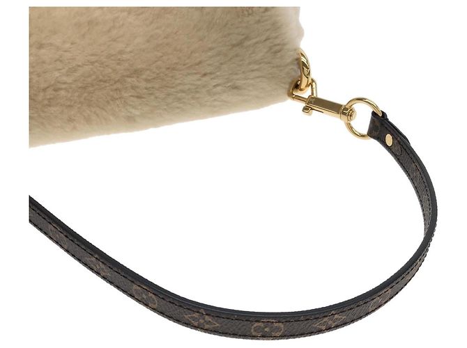 Borsa a Spalla Cozy Glam di Louis Vuitton Beige Crudo - vista 5