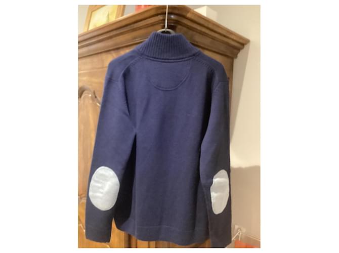 Vicomte Arthur Wollpullover Marineblau - Ansicht 2