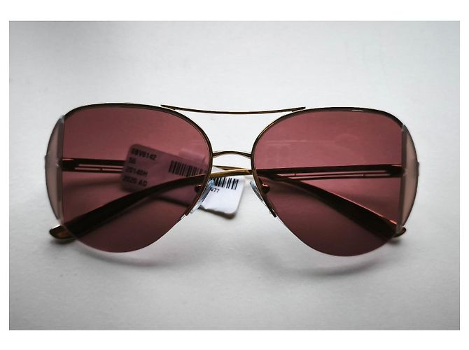 Bulgari Gafas de sol BVLGARI Aviator Doradas con Lentes Rosas Dorado - vista 2