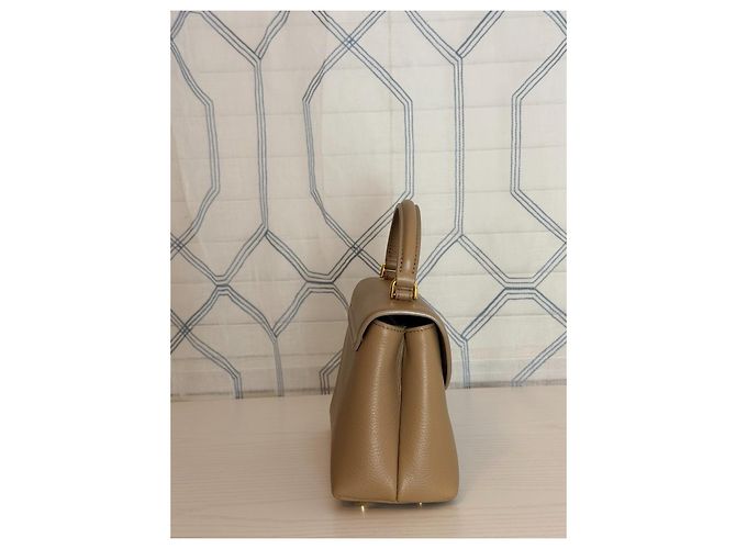 Borsa Céline Teen Nino Cappuccino in pelle granulata Beige - vista 11
