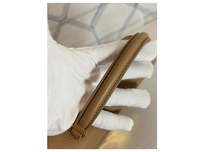 Borsa Céline Teen Nino Cappuccino in pelle granulata Beige - vista 13