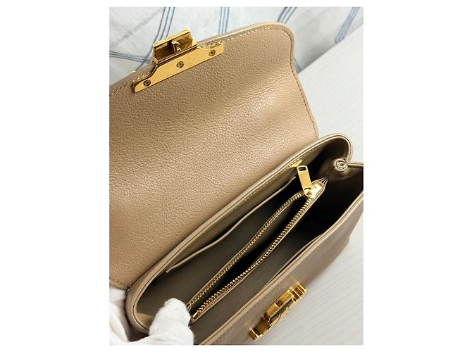 Borsa Céline Teen Nino Cappuccino in pelle granulata Beige - vista 9