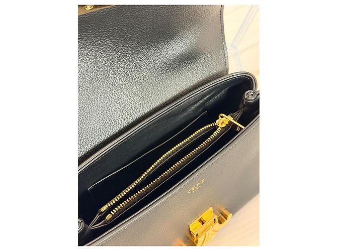 Céline Teen Nino Tasche Schwarz Grained Kalbsleder - Ansicht 8