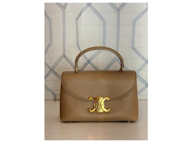 Céline BORSA TEEN NINO IN PELLE DI VITELLO MORBIDA - CAPPUCCINO Marrone chiaro - vista 7
