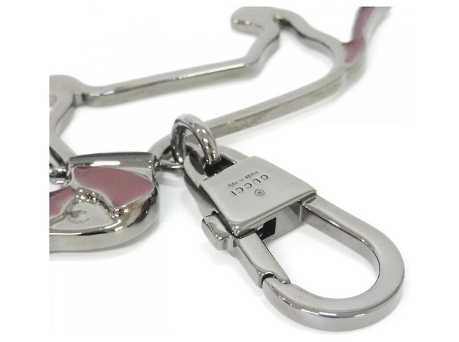 Charm per Borsa Gucci in Bordeaux e Argento Bordò - vista 4