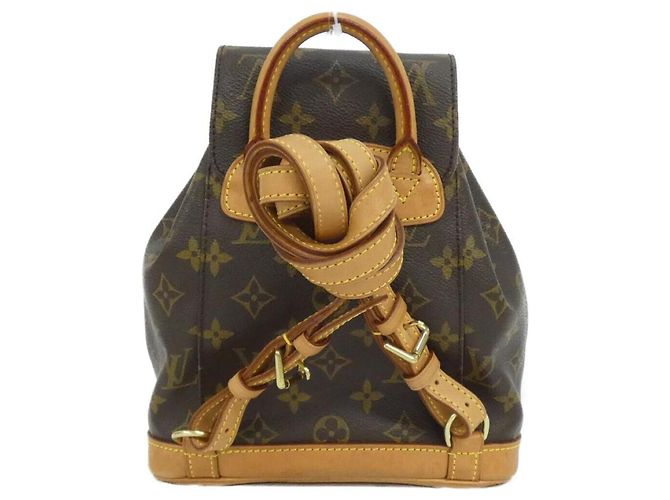 Louis Vuitton Monogram Mini Montsouris Rucksack Braun - Ansicht 2