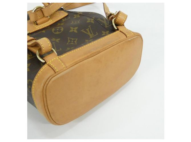 Louis Vuitton Monogram Mini Montsouris Rucksack Braun - Ansicht 3