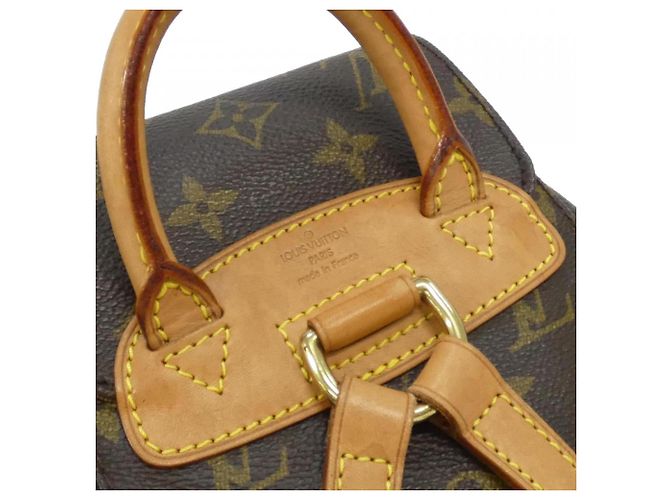 Louis Vuitton Monogram Mini Montsouris Rucksack Braun - Ansicht 5