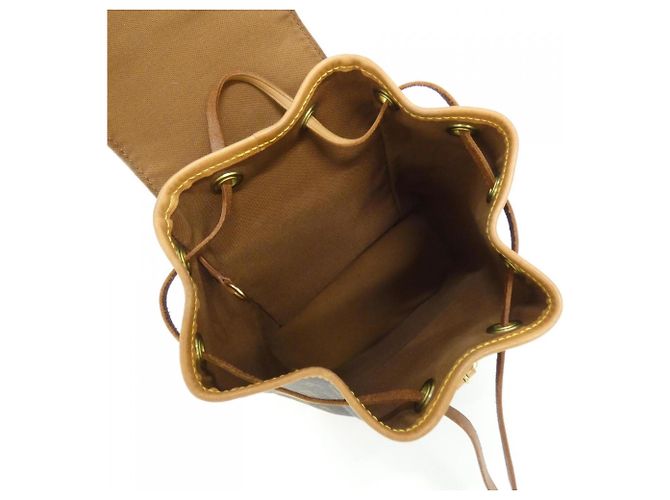 Louis Vuitton Monogram Mini Montsouris Rucksack Braun - Ansicht 7
