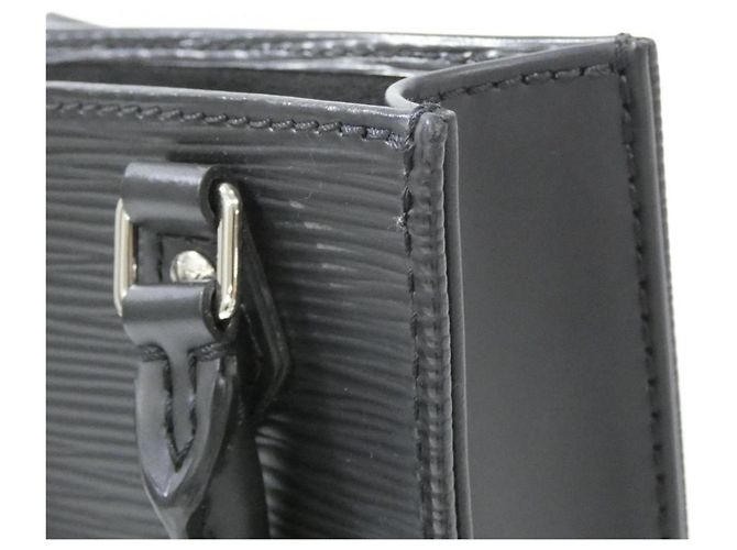 Borsa a Mano Petite Sac Plat Epi Louis Vuitton Nero - vista 4