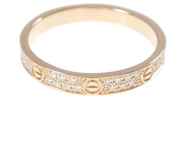 Anello Mini Love Cartier in Oro Rosa - vista 2