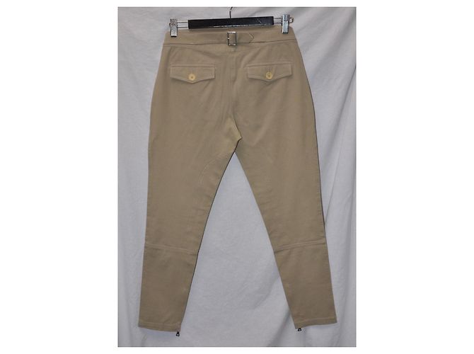 Pantalones Etro beige de algodón stretch - vista 6
