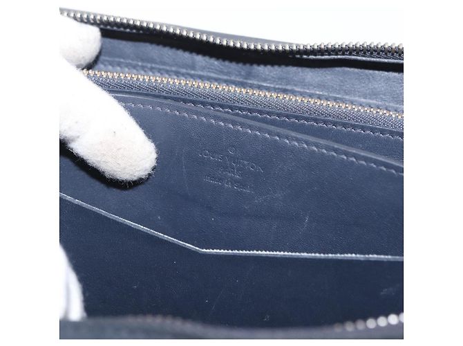 Louis Vuitton Zippy XL Pelle Damier Nero - vista 6