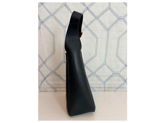 Yves Saint Laurent Le 5 à 7 Soft Bolso Pequeño Negro de Ante - vista 4