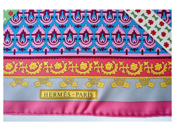 Hermès HERMES Sciarpa "Brins d’or" Ottime Condizioni Multicolore - vista 4