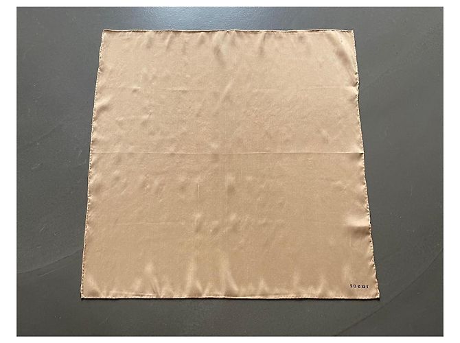 beige gold wildseide Tuch oder Bandana Soeur T.U Golden - Ansicht 2