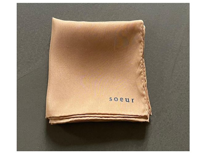 beige gold wildseide Tuch oder Bandana Soeur T.U Golden - Ansicht 5