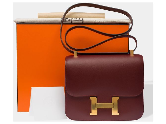 Hermès Borsa HERMES Constance in Pelle Rossa - 103287 Rosso - vista 2