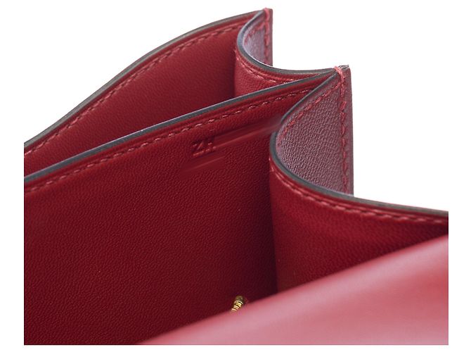 Hermès Borsa HERMES Constance in Pelle Rossa - 103287 Rosso - vista 8