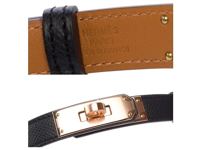 Hermès Accessorio HERMES Kelly in Pelle Nera - 103250 Nero - vista 7