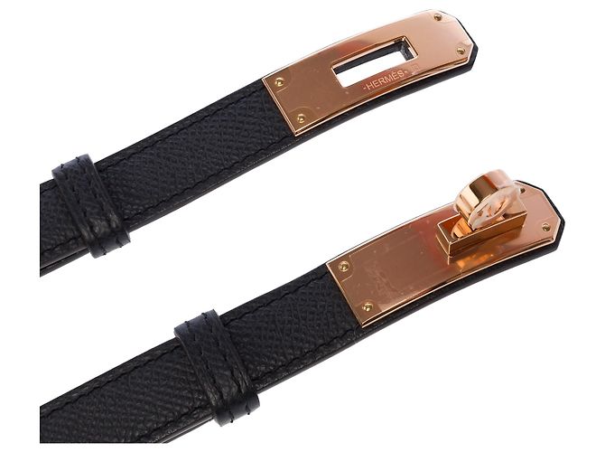 Hermès Accessorio HERMES Kelly in Pelle Nera - 103250 Nero - vista 9