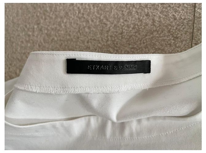 Autre Marque Top asimétrico blanco de algodón y lycra Etxart Panno talla 38 - vista 4