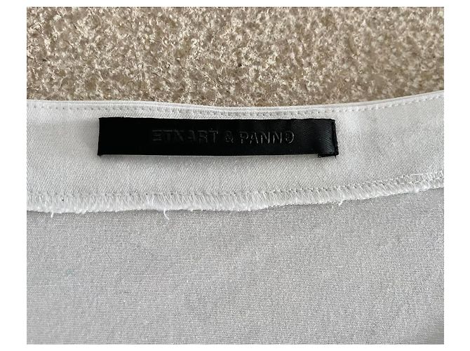 Autre Marque Top asimétrico blanco de algodón y lycra Etxart Panno talla 38 - vista 5