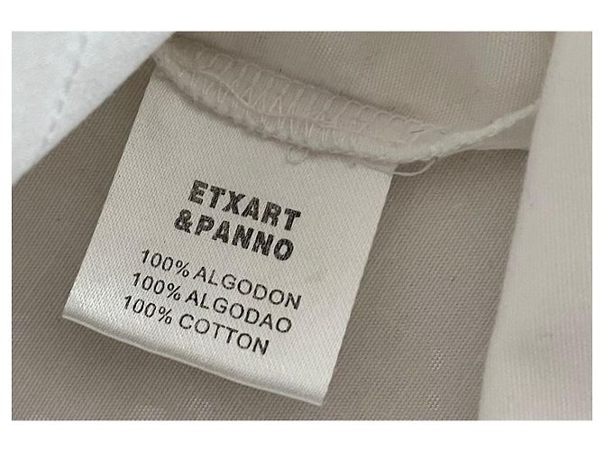 Autre Marque Top asimétrico blanco de algodón y lycra Etxart Panno talla 38 - vista 9