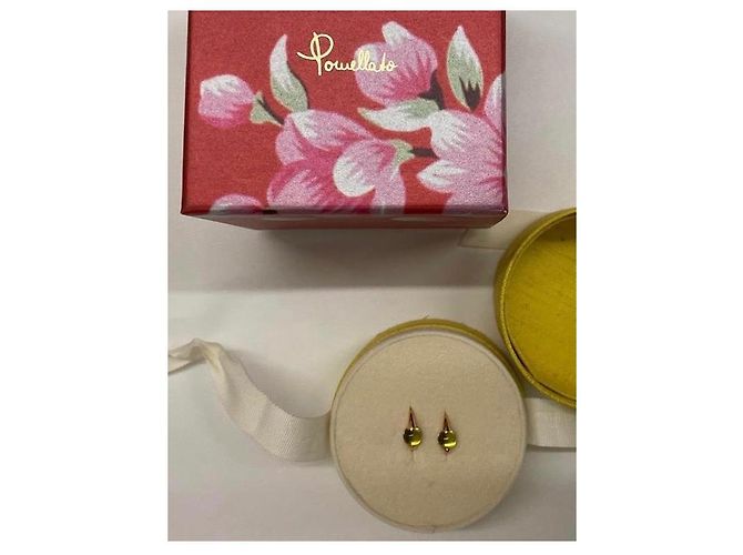 Orecchini Pomellato Mama Non Mama Oro Rosa Peridoto Verde chiaro - vista 3