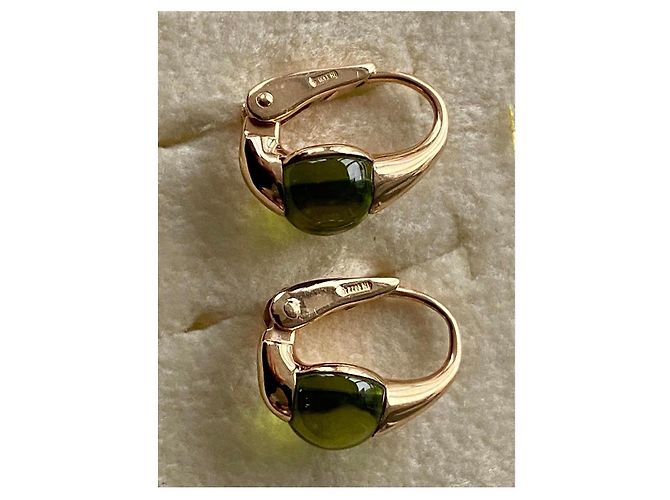 Orecchini Pomellato Mama Non Mama Oro Rosa Peridoto Verde chiaro - vista 5