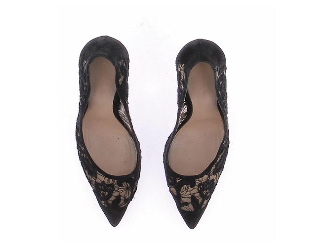 Gianvito Rossi Schwarze Spitzen-Pumps - Ansicht 6