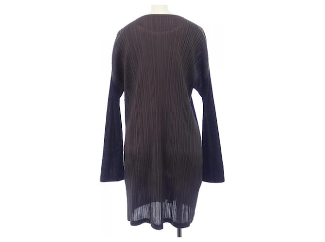 Issey Miyake Túnica Patchwork Pleats Please 2014 Castaño Púrpura Azul marino - vista 2
