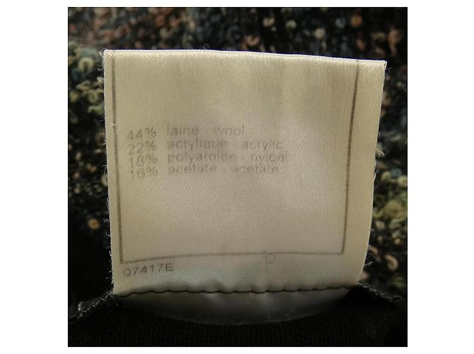 Timeless Abrigo Chanel P11620V02438 98A Negro Gris - vista 3