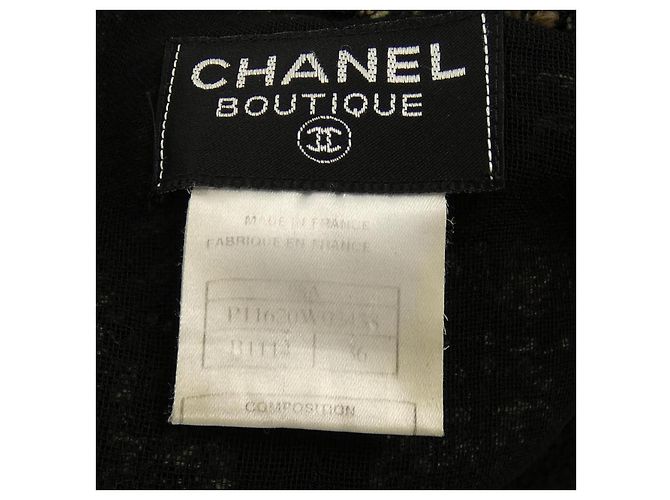 Timeless Abrigo Chanel P11620V02438 98A Negro Gris - vista 4