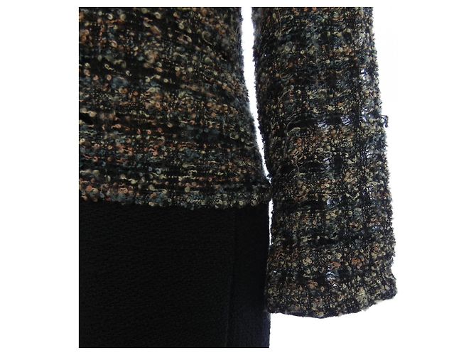 Timeless Abrigo Chanel P11620V02438 98A Negro Gris - vista 6