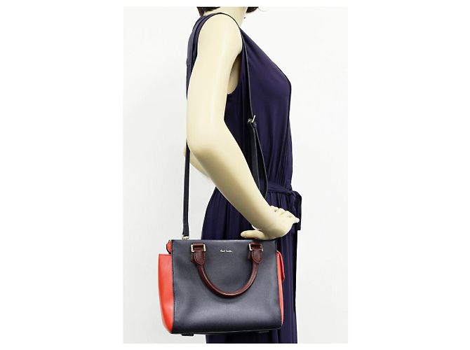 Borsa tote 2 in 1 in pelle Paul Smith Blu - vista 2