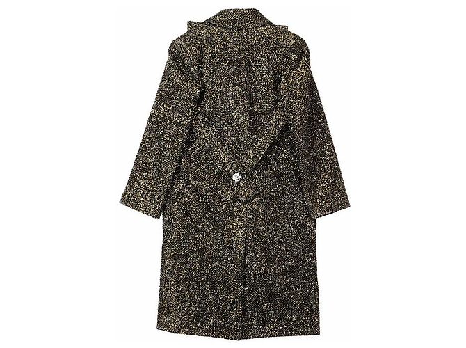 Timeless Abrigo de tweed metálico CHANEL Metiers d’Art Paris Egypte Negro Dorado - vista 7