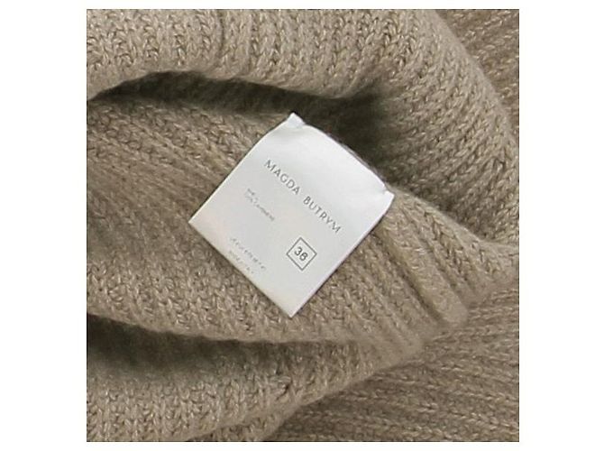 Magda Butrym Beige Kurzkleid aus Kaschmir mit Rollkragen - Ansicht 6
