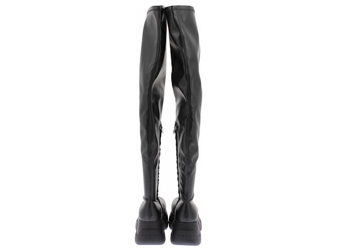Marni Botas de cuña negras Negro - vista 5