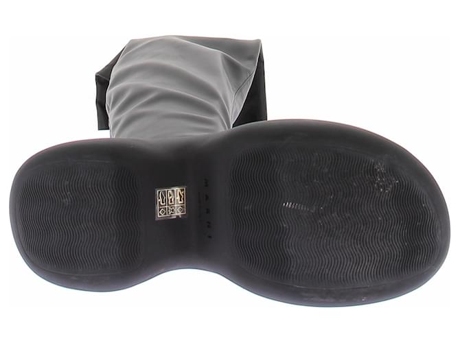 Marni Botas de cuña negras Negro - vista 7