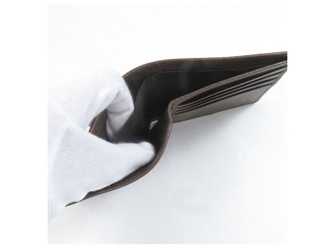 Billetera bifold de lona GG Jumbo de Gucci Castaño - vista 7