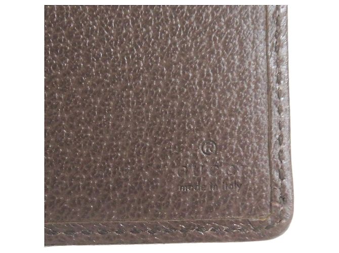 Billetera bifold de lona GG Jumbo de Gucci Castaño - vista 8