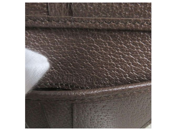 Billetera bifold de lona GG Jumbo de Gucci Castaño - vista 9