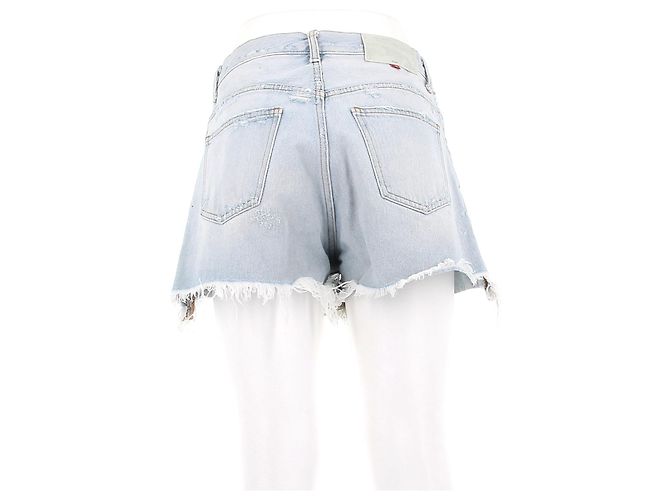 Off White Short de denim azul claro - vista 2