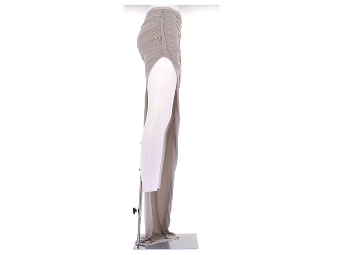 Falda fluida Rick Owens de algodón gris Talla 40 - vista 3
