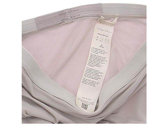 Falda fluida Rick Owens de algodón gris Talla 40 - vista 5